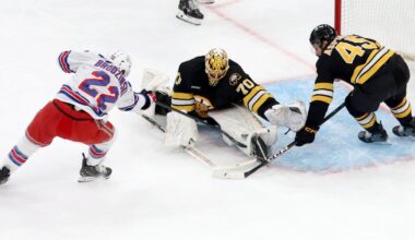 Zibanejad and Panarin help the Rangers knock off the Bruins 6-2