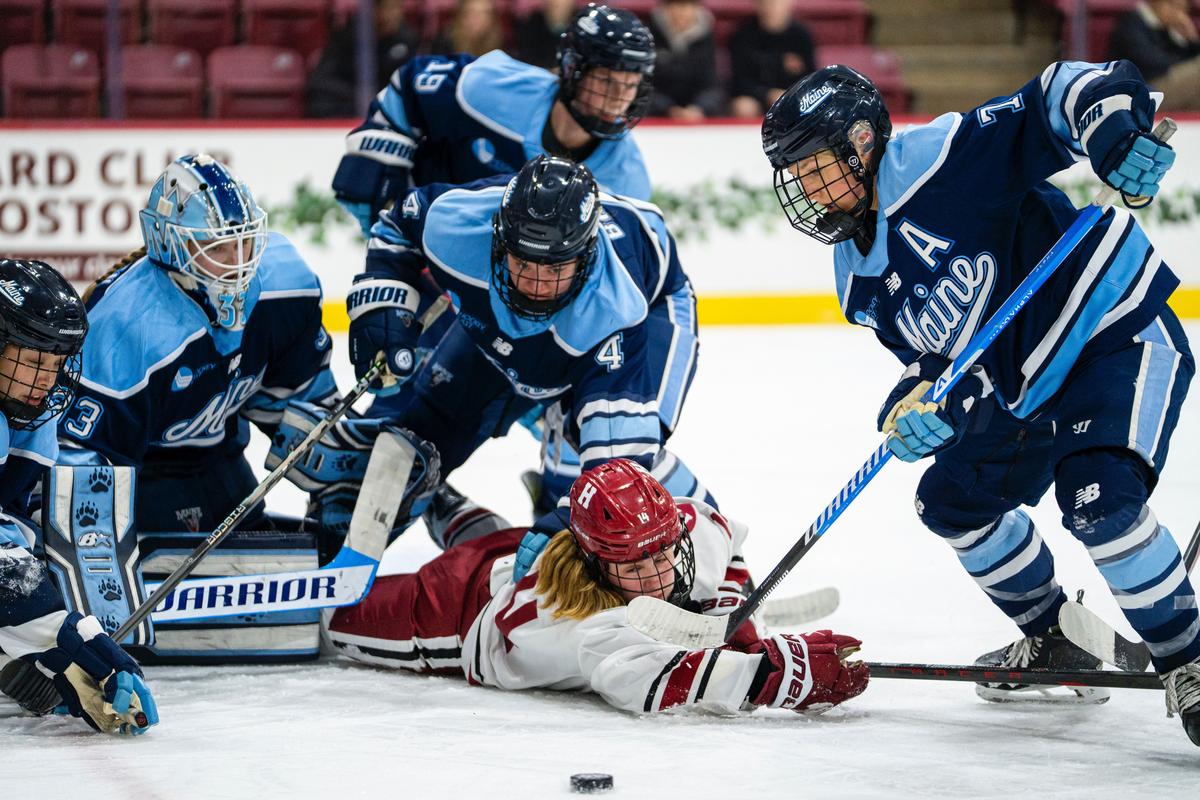 Maine Women's Ice Hockey Scores Overtime Win Against Harvard