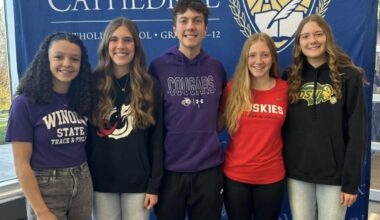 Cathedral High School Athletes Celebrate College Commitments