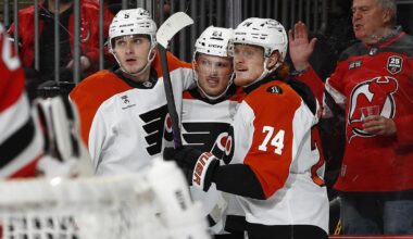 Tippett, Flyers Defeat Devils to Cap Road Trip