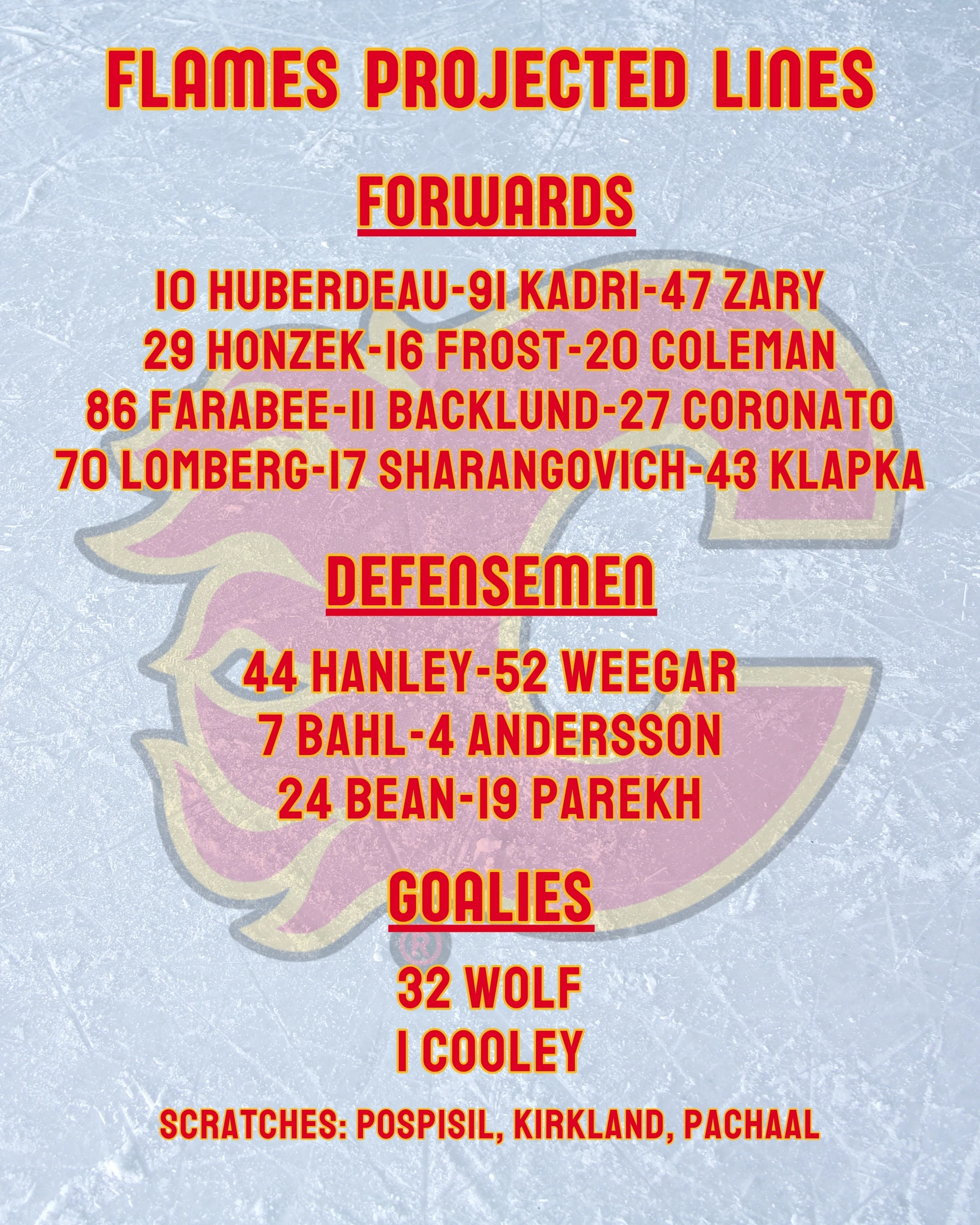 Flames Lines 11-2-2025