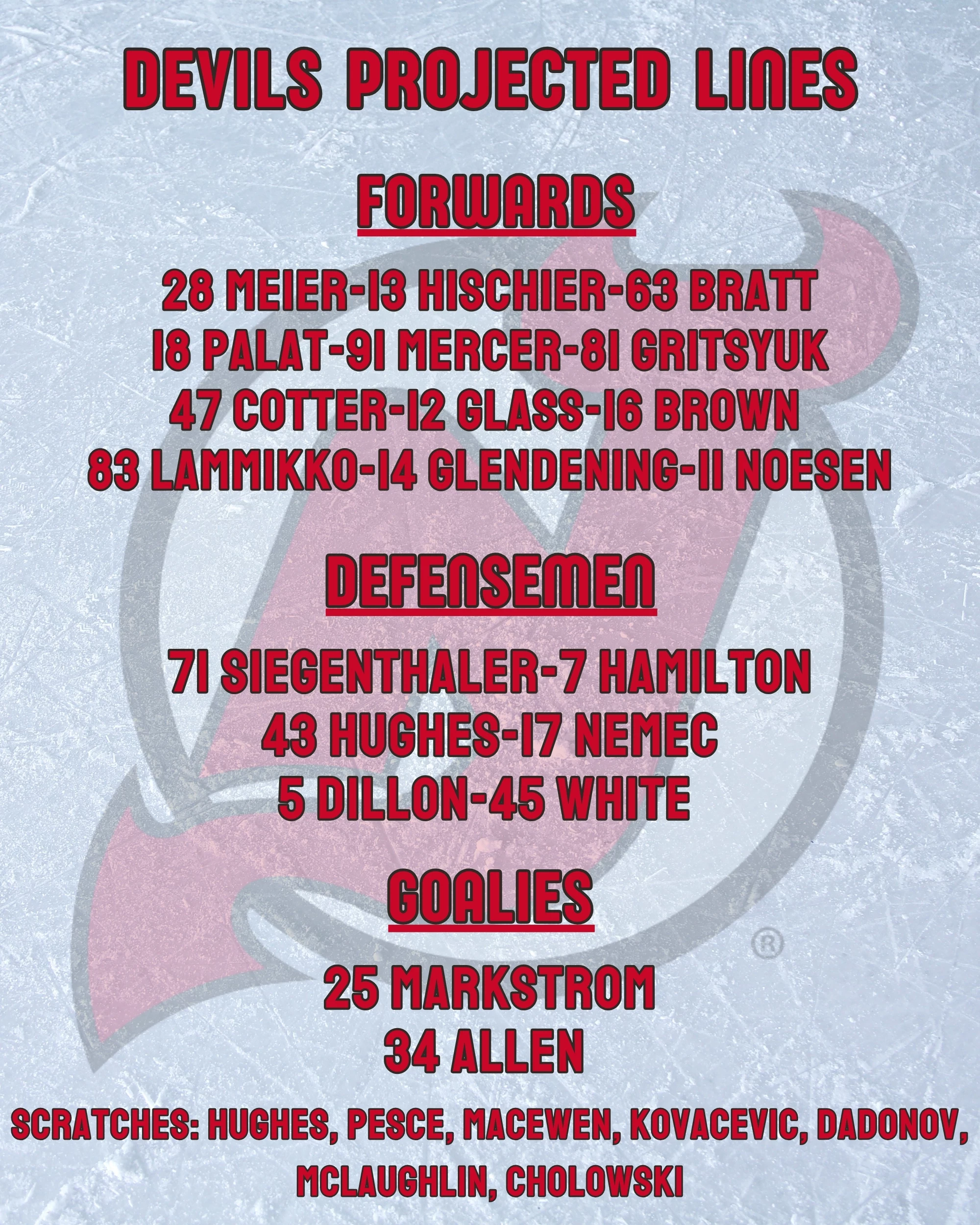 Devils Lines 11-29-2025