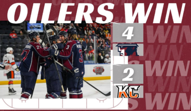 OILERS EARN SWEETEST TREAT WITH 4-2 DOWNING OF KANSAS CITY ON HALLOWEEN