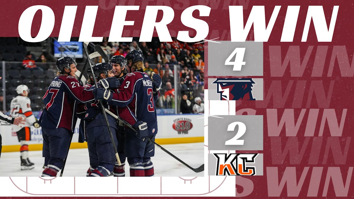 OILERS EARN SWEETEST TREAT WITH 4-2 DOWNING OF KANSAS CITY ON HALLOWEEN