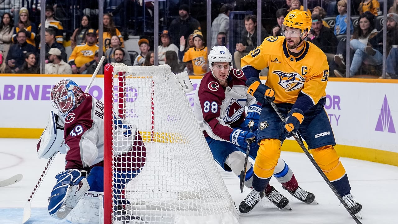 Josi Returns as Preds Fall to Avalanche