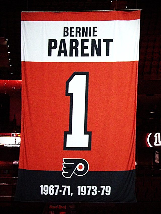 Flyers Fans pay tribute to one of the greatest. Bernie Parent Celebration of Life.