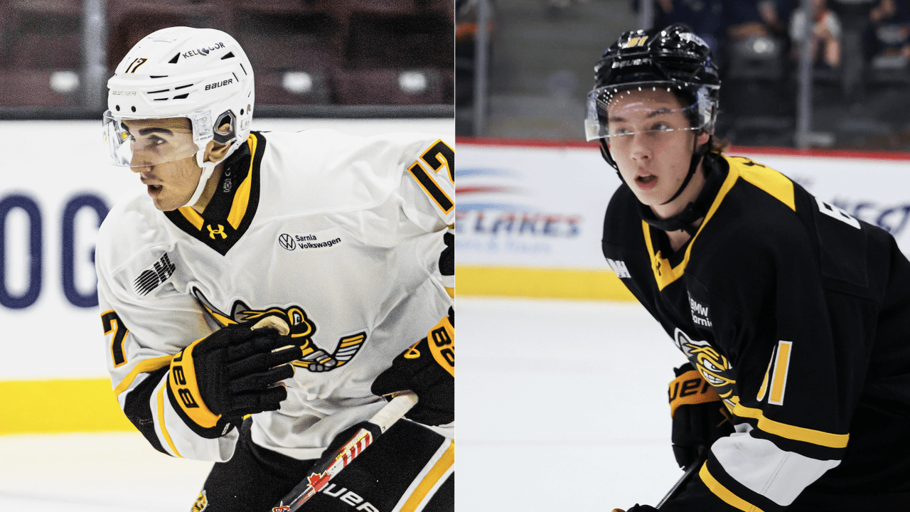 Top prospects Di Iorio, Edwards talk friendship, playing for Sarnia on 'NHL Draft Class' podcast