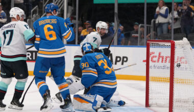 Blues’ Montgomery questions overturned goalie interference call vs. Kraken