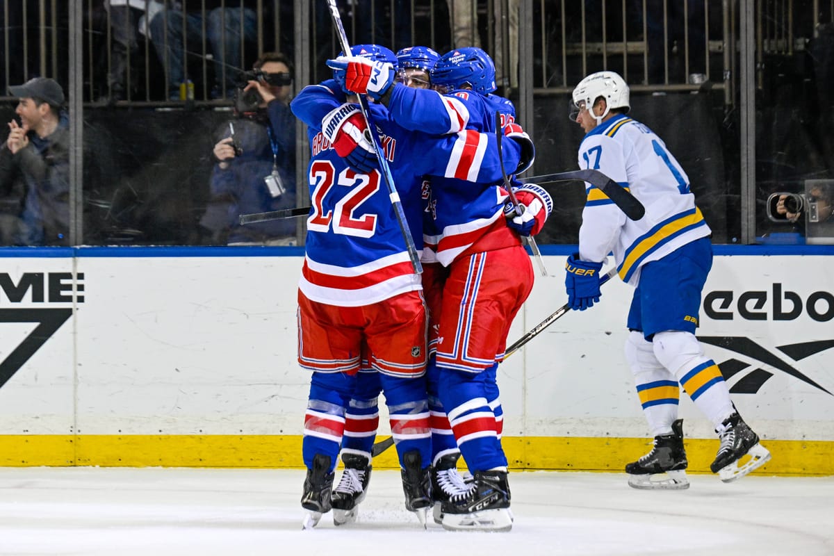 Rangers Snap Losing Streak, Beat the Blues 3-2