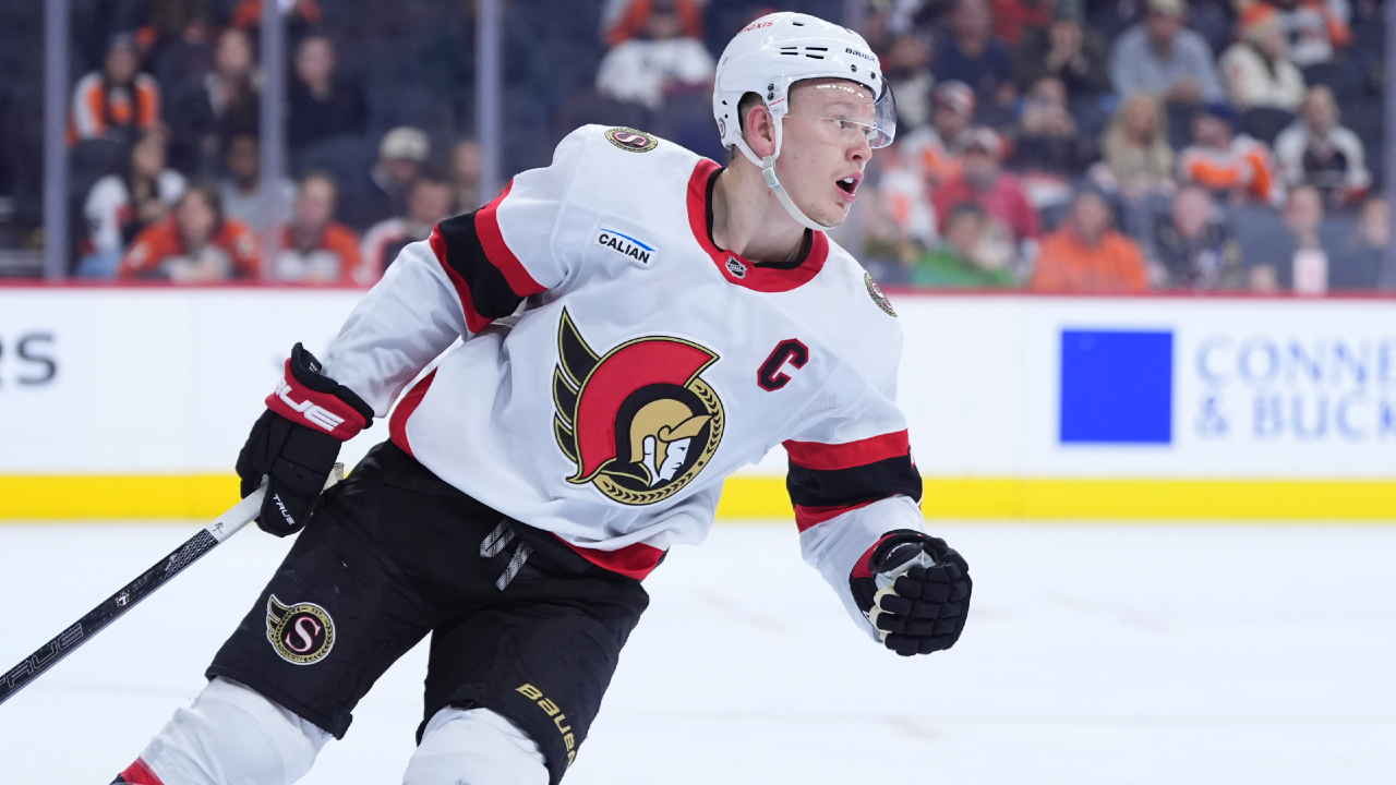 Senators' Tkachuk skates at practice, Chabot day-to-day