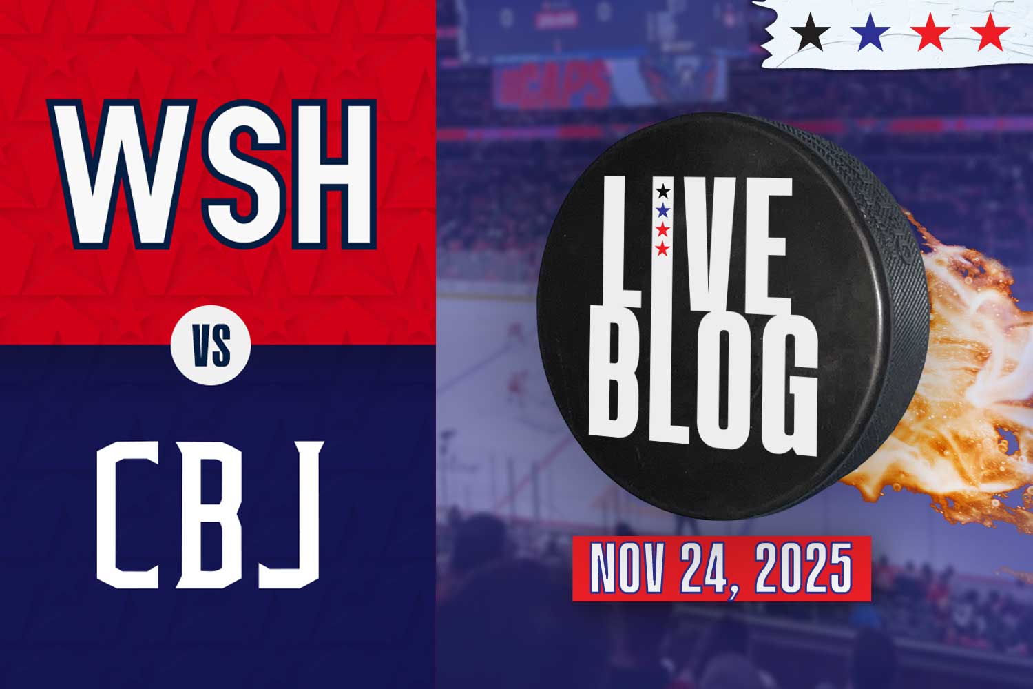 Washington Capitals vs Columbus Blue Jackets live blog