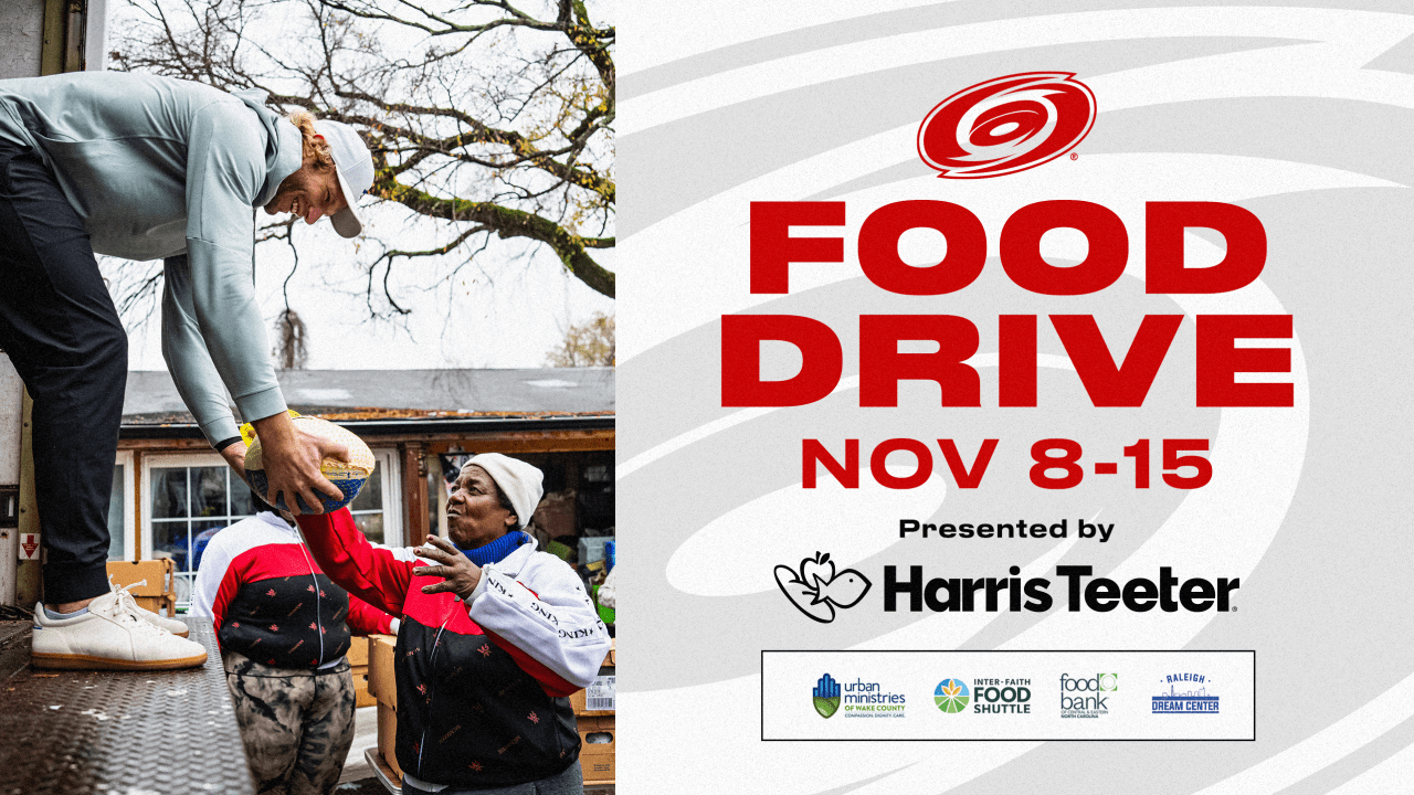 Canes To Hold Annual Food Drive Week Of Nov. 8-15 To Support Families In The Triangle