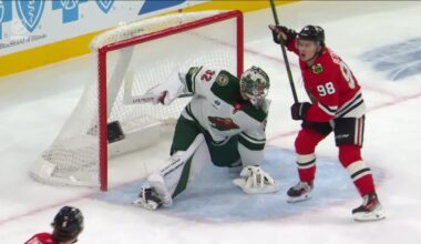 Bedard Finishes Rinzel Feed | Chicago Blackhawks