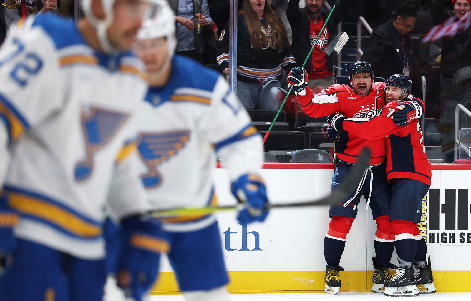 Patrick Smith/Getty Images via CNN NewsourceOvechkin secured the milestone in the second period of the team
