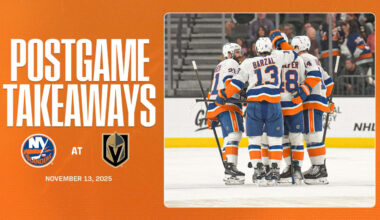 Takeaways: Islanders Prevail with Pageau’s Shorthanded Winner in 4-3 OT Victory Over Vegas  
