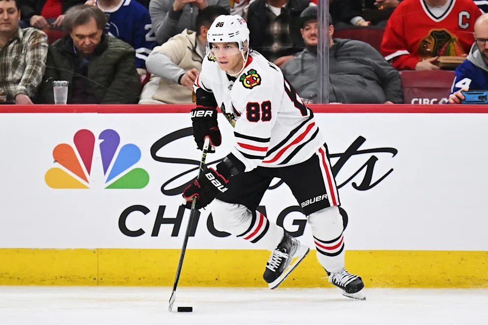 Patrick Kane (© Jamie Sabau-Imagn Images)
