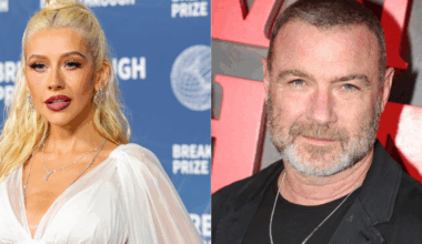 Christina Aguilera and Liev Schreiber spotted at Pittsburgh Penguins game