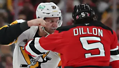 Brenden Dillion Fight New Jersey Devils
