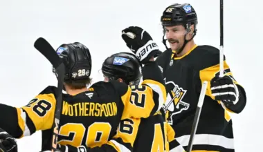 Crosby and Malkin score as the Penguins shut out the Predators 4-0 in Stockholm