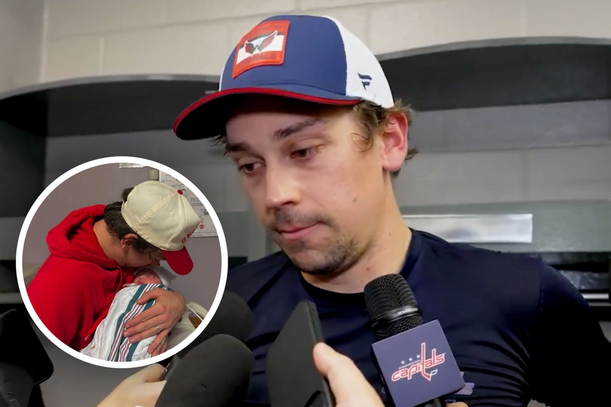 Dylan Strome returns home to DC and finally meets baby Sutton after wife Tayler gave birth during Capitals-Canadiens game: ‘Even more tears’