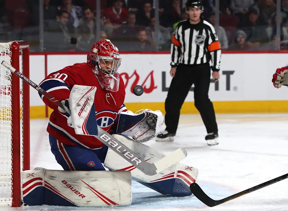 Cayden Primeau (© Jean-Yves Ahern-Imagn Images)