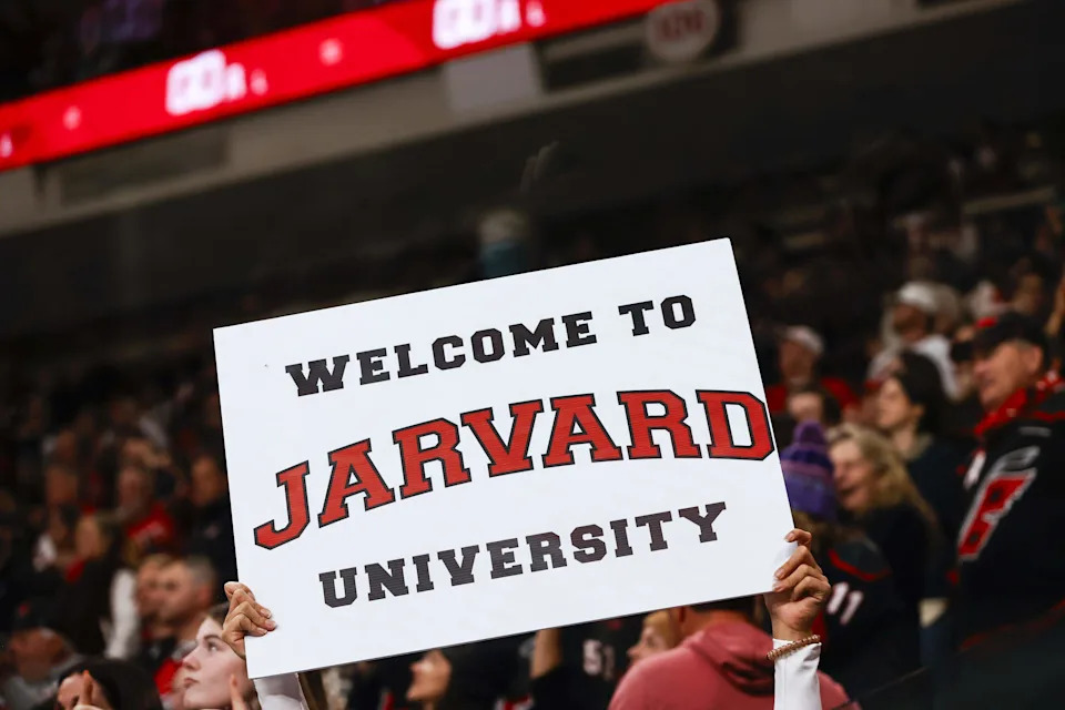 A fan holds up a sign in support of Seth Jarvis of the Carolina Hurricanes during the game between the Winnipeg Jets and the Carolina Hurricanes at the Lenovo Center on Nov. 28, 2025 in Raleigh, North Carolina.