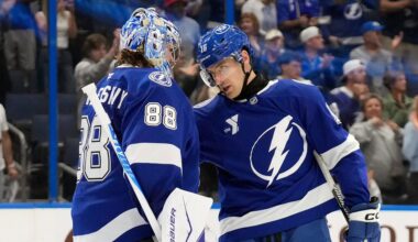 Andrei Vasilevskiy stops 32 shots, Lightning beat Flames 5-1 for 5th straight victory.