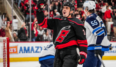 Jarvis' hat trick leads Hurricanes past Winnipeg