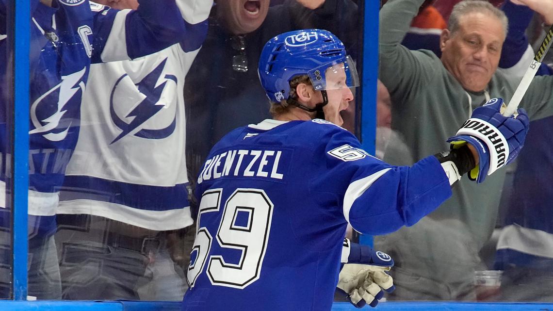 Guentzel scores in OT to give Lightning 2-1 win over Oilers