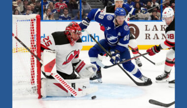 Jake Guentzel's 8th career hat trick powers Lightning to 5-1 victory over Devils