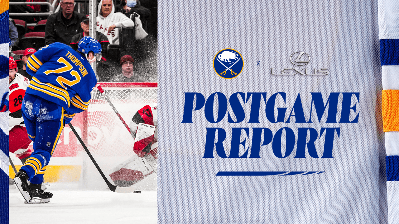 Sabres' comeback bid falls short in Carolina