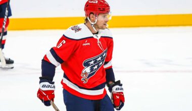 Jakob Chychrun’s game-winner extends his goal streak to five and point streak to ten, tying a Capitals defenseman record