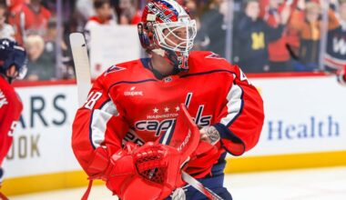 Capitals credit Logan Thompson for carrying them through early defensive struggles in win over Islanders: ‘He had about 10 grade-A saves for us’
