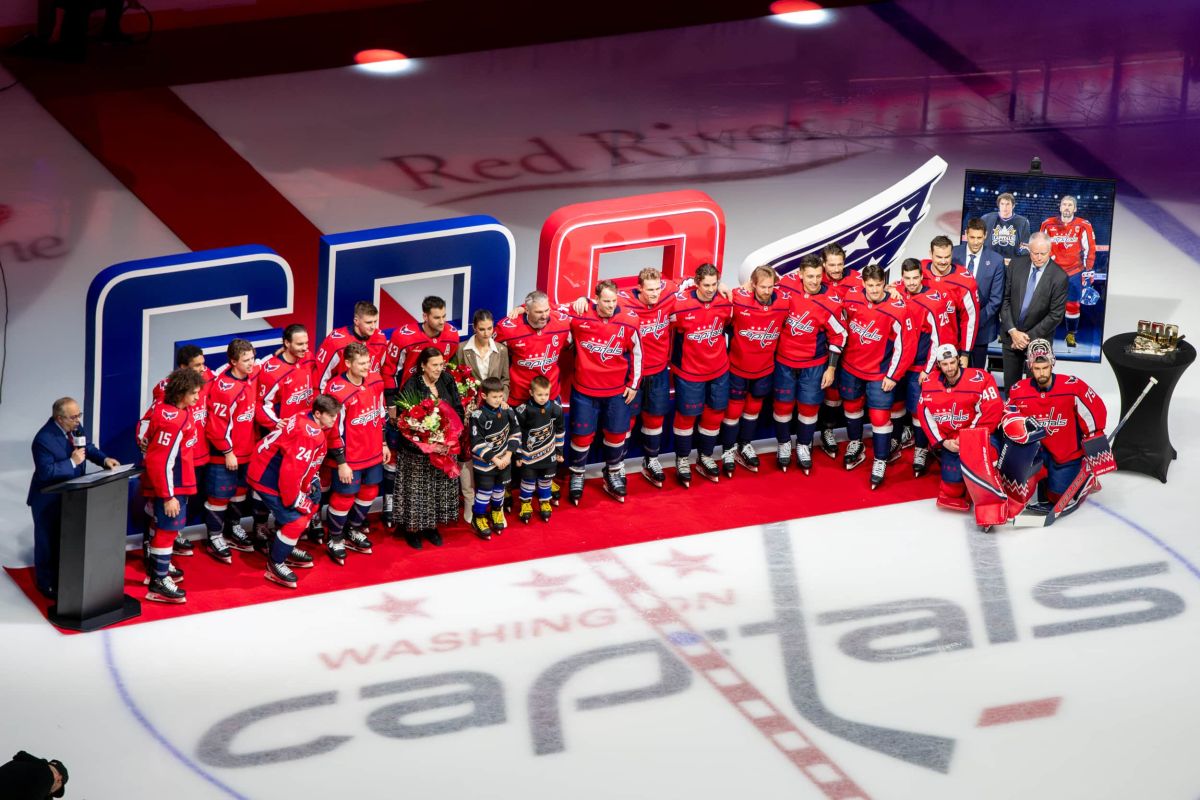 Alex Ovechkin celebrated by Capitals during pregame ceremony for scoring 900 goals and playing in 1,500 games