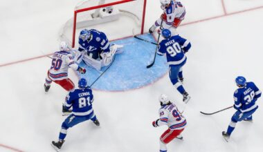 Cuylle, Trocheck score two each as Rangers beat Lightning 7-3
