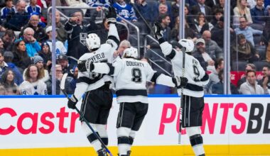 Quinton Byfield scores in OT to lift the Kings past the Maple Leafs, 4-3