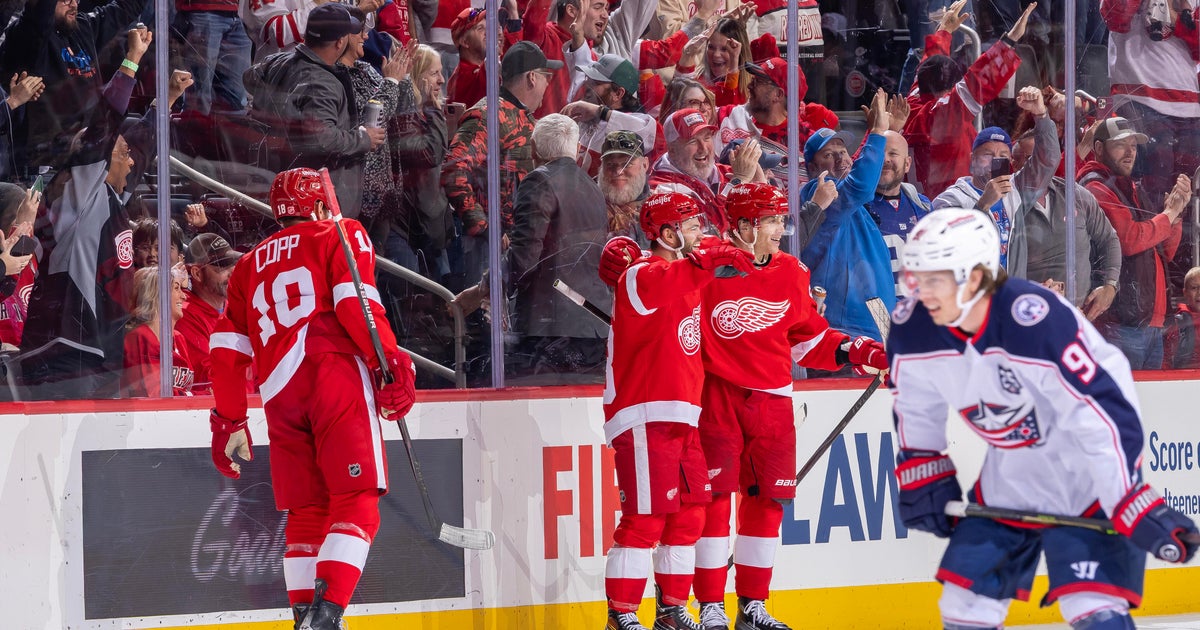 Detroit Red Wings beat Columbus Blue Jackets 4-3 in overtime