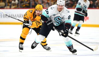 Montour's OT winner carries Seattle past Pittsburgh, 3-2