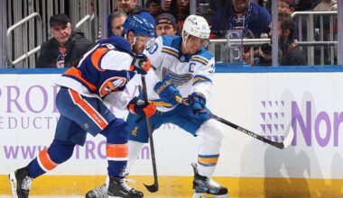 Blues top Islanders 2-1 to snap four-game losing streak