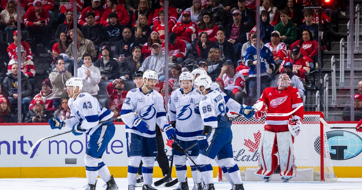 Tampa Bay Lightning beat Detroit Red Wings 6-3