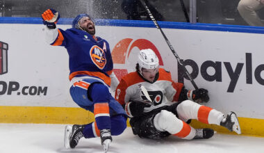 Injured Kyle Palmieri Makes Epic Play To Set Up Controversial Islanders Goal