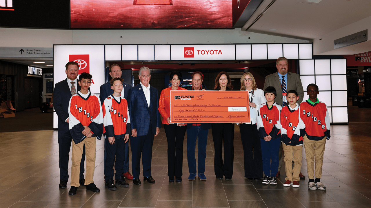 Flyers Charities and Snider Youth Hockey & Education Establish Bernie Parent Goalie Development Program