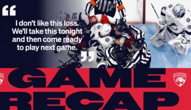 RECAP: Lightning 3, Panthers 1