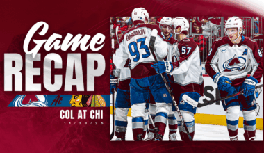 Scott Wedgewood Posts 25-Save Shutout as Avalanche Defeats Blackhawks 1-0, Extends Win Streak to Nine Games