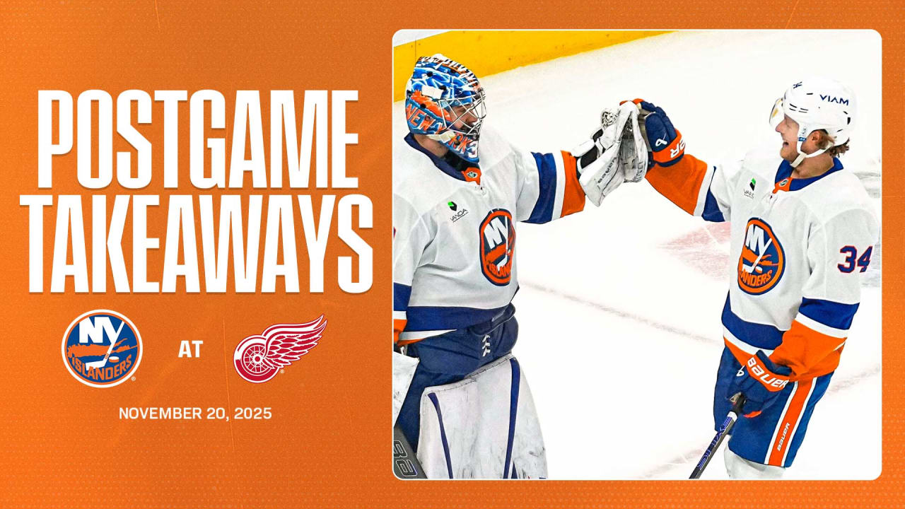Takeaways: Islanders Shut Out Red Wings 5-0, Finish Road Trip 6-1-0