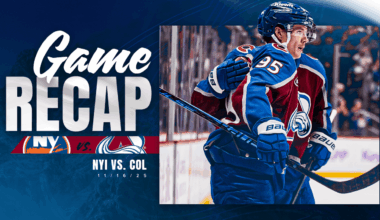Colorado's Second-Period Turnaround Leads to 4-1 Victory Over Islanders as Avalanche Wins Sixth-Consecutive Game