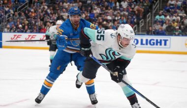Kraken stun Blues with goal at 19:58, then win OT without St. Louis possession – KIRO 7 News Seattle