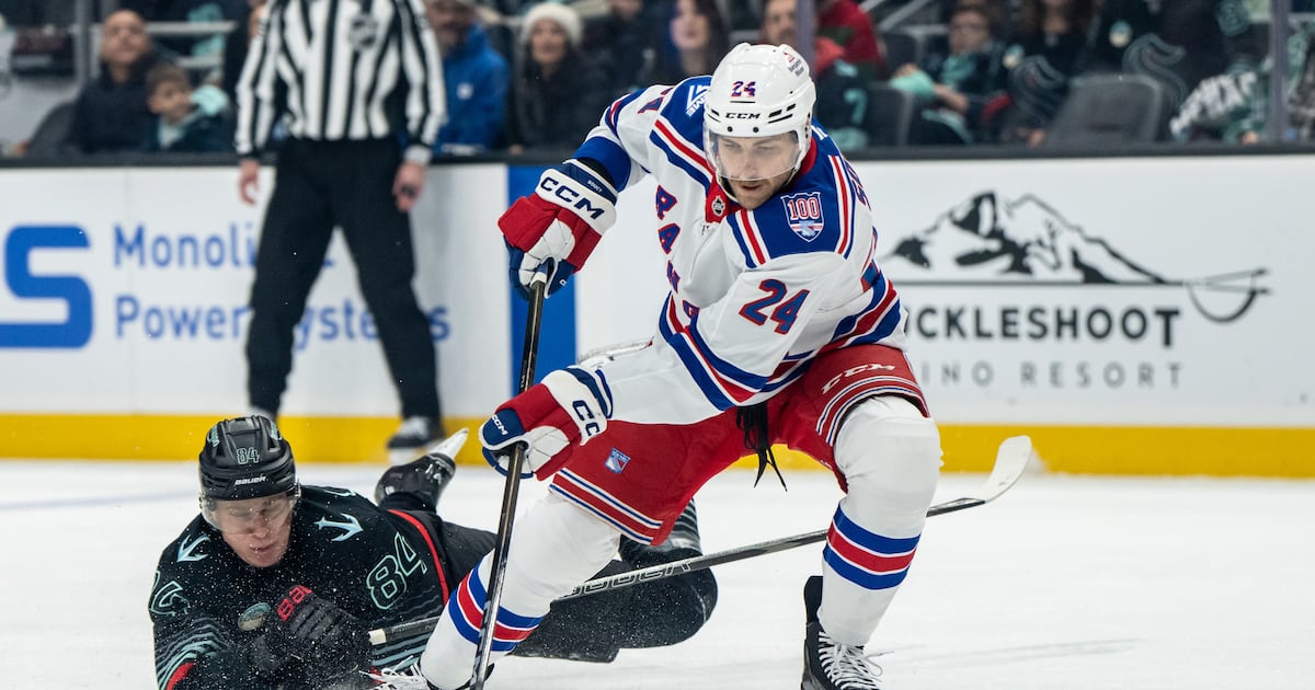 Kraken fall in OT again as Rangers’ Cuylle seals win, Seattle sets franchise-low shots – KIRO 7 News Seattle