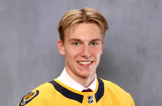 NHLer with local connections scores first hatty