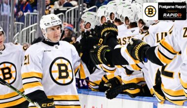 Steeves Lifts Bruins to 3-1 Win Over Islanders 